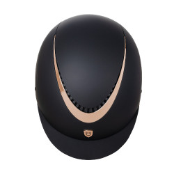 Unisex helm met glanzend frame Galaxy Equestro Zwart / glanzend roségoud