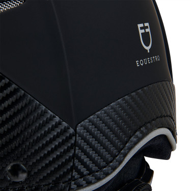 Ultralichte helm van duurzaam plastic Stealth Equestro Zwart