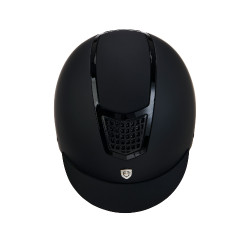 Casque ultra-léger avec cadre poli Eclipse Equestro Noir / noir