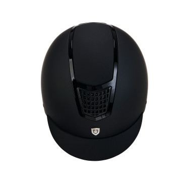 Casque ultra-léger avec cadre poli Eclipse Equestro Noir / noir