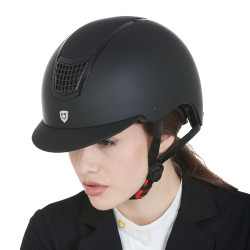 Casque ultra-léger avec cadre poli Eclipse Equestro Noir / noir