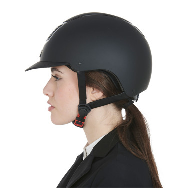 Casque ultra-léger avec cadre poli Eclipse Equestro Noir / noir