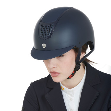 Casque ultra-léger avec cadre poli Eclipse Equestro Marine / marine Bleu
