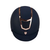 Casque ultra-léger avec cadre poli Eclipse Equestro Marine / rose gold Bleu marine
