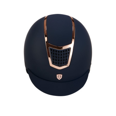 Casque ultra-léger avec cadre poli Eclipse Equestro Marine / rose gold Bleu marine