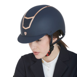 Casque ultra-léger avec cadre poli Eclipse Equestro Marine / rose gold Bleu marine