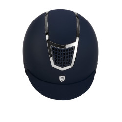 Ultralichte helm met gepolijst frame Eclipse Equestro Marine / zilver Blauw