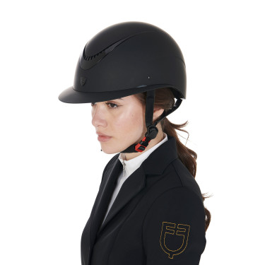 Dameshelm Galaxy met brede klep en glanzend frame Equestro Dameshelm Galaxy met brede klep en glanzend frame Equestro