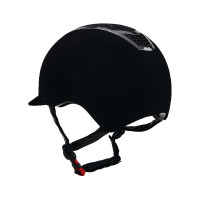 Ultralichte fluwelen helm met strass Eclipse Equestro Zwart / zilver Ultralichte fluwelen helm met strass Eclipse Equestro Zwart / zilver