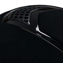 Eclipse fluwelen unie helm (3 vullingen) Equestro Zwart / zwart