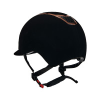 Eclipse fluwelen unie helm (3 vullingen) Equestro Zwart / roségoud Eclipse fluwelen unie helm (3 vullingen) Equestro Zwart / roségoud