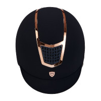 Eclipse fluwelen unie helm (3 vullingen) Equestro Zwart / roségoud Eclipse fluwelen unie helm (3 vullingen) Equestro Zwart / roségoud
