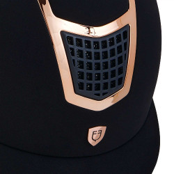 Eclipse fluwelen unie helm (3 vullingen) Equestro Marine / roségoud Marineblauw Eclipse fluwelen unie helm (3 vullingen) Equestro Marine / roségoud Marineblauw