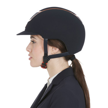 Eclipse fluwelen unie helm (3 vullingen) Equestro Marine / roségoud Marineblauw Eclipse fluwelen unie helm (3 vullingen) Equestro Marine / roségoud Marineblauw