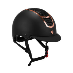 Eclipse-helm met strass Equestro Zwart / roségoud