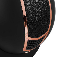 Eclipse-helm met strass Equestro Zwart / roségoud Eclipse-helm met strass Equestro Zwart / roségoud