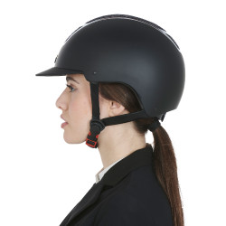 Casque Eclipse avec strass Equestro Noir / argent