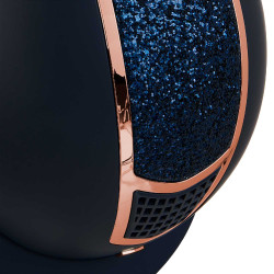 Eclipse-helm met strass Equestro Marine / roségoud Marineblauw