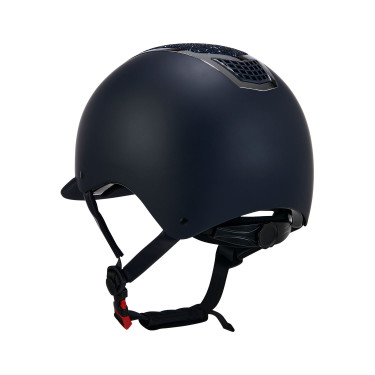 Eclipse-helm met strass Equestro Marine / zilver Blauw