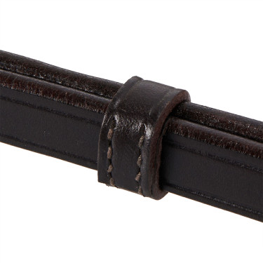 Bride de dressage en cuir Dressage Equestro Marron foncé