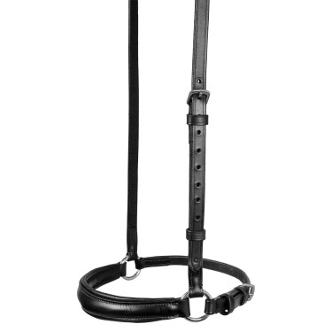 Hoofdstel met Duitse neusriem Equestro Zwart
