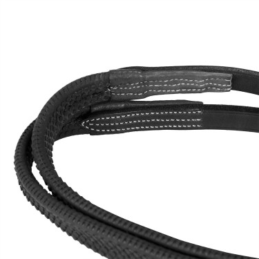 Hoofdstel met Mexicaanse neusriem en synthetisch schapenvacht Equestro Zwart Hoofdstel met Mexicaanse neusriem en synthetisch schapenvacht Equestro Zwart