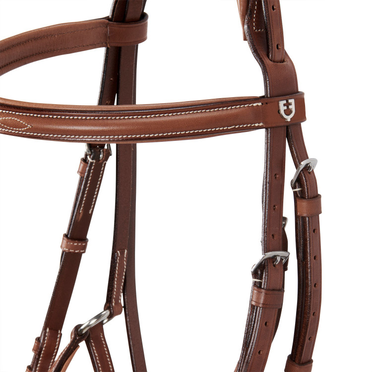 Bride avec muserolle mexicaine et mouton synthétique Equestro Bride avec muserolle mexicaine et mouton synthétique Equestro