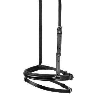 Hoofdstel met gecombineerde neusriem Equestro Zwart