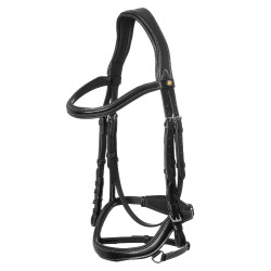 Bride anatomique avec surpiqûres contrastantes Micklem Equestro Noir Bride anatomique avec surpiqûres contrastantes Micklem Equestro Noir