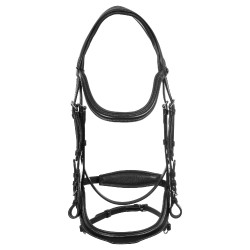 Bride anatomique avec surpiqûres contrastantes Micklem Equestro Noir Bride anatomique avec surpiqûres contrastantes Micklem Equestro Noir