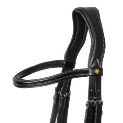 Bride anatomique avec surpiqûres contrastantes Micklem Equestro Noir Bride anatomique avec surpiqûres contrastantes Micklem Equestro Noir