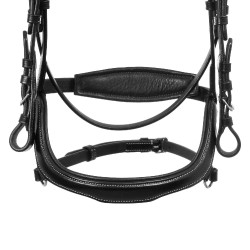 Bride anatomique avec surpiqûres contrastantes Micklem Equestro Noir Bride anatomique avec surpiqûres contrastantes Micklem Equestro Noir