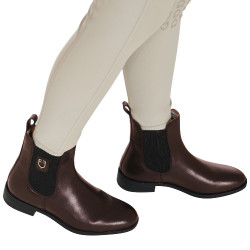 Unisex laarzen met zijelastieken Classic Equestro Donkerbruin