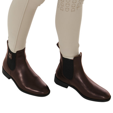 Unisex laarzen met zijelastieken Classic Equestro Donkerbruin