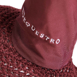 Bonnet anti-mouches tricoté avec cordura Equestro Bordeaux Bonnet anti-mouches tricoté avec cordura Equestro Bordeaux