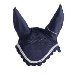 Bonnet anti-mouches tricoté avec cordura Equestro Marine Bleu marine Bonnet anti-mouches tricoté avec cordura Equestro Marine Bleu marine