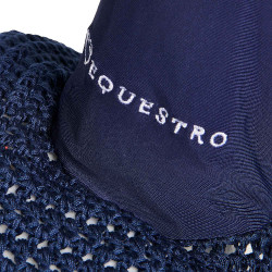 Bonnet anti-mouches tricoté avec cordura Equestro Marine Bleu marine Bonnet anti-mouches tricoté avec cordura Equestro Marine Bleu marine