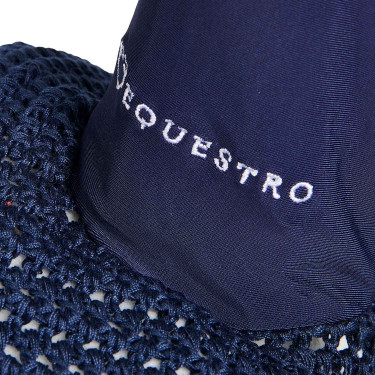 Gebreide oornetje met Cordura Equestro Marine Marineblauw