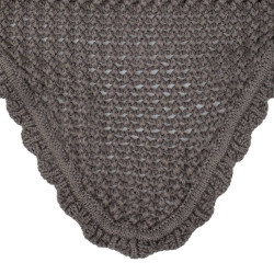 Bonnet anti-mouches poney en coton avec oreilles élastiques Equestro Gris Bonnet anti-mouches poney en coton avec oreilles élastiques Equestro Gris