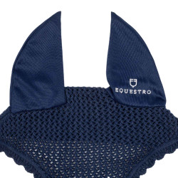 Bonnet anti-mouches poney en coton avec oreilles élastiques Equestro Marine Bleu marine Bonnet anti-mouches poney en coton avec oreilles élastiques Equestro Marine Bleu marine