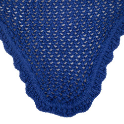 Bonnet anti-mouches poney en coton avec oreilles élastiques Equestro Bleu royal Bonnet anti-mouches poney en coton avec oreilles élastiques Equestro Bleu royal
