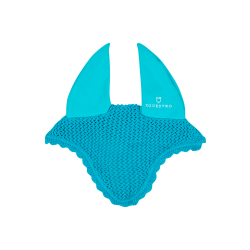 Bonnet anti-mouches poney en coton avec oreilles élastiques Equestro Turquoise Bleu Bonnet anti-mouches poney en coton avec oreilles élastiques Equestro Turquoise Bleu
