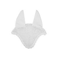 Bonnet anti-mouches poney en coton avec oreilles élastiques Equestro Bordeaux