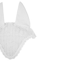 Bonnet anti-mouches poney en coton avec oreilles élastiques Equestro Bordeaux