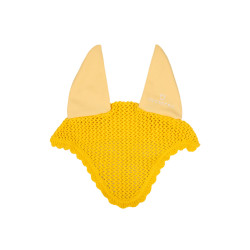 Bonnet anti-mouches poney en coton avec oreilles élastiques Equestro Jaune Bonnet anti-mouches poney en coton avec oreilles élastiques Equestro Jaune