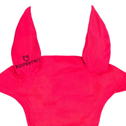 Anti-vliegennet pony met elastische oren basiscollectie Equestro Fuchsia Roze