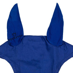 Bonnet anti-mouches poney avec oreilles élastiques collection basique Equestro Bleu royal