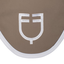 Vliegenmasker in technische stof White Line Edition Equestro Walnoot Bruin Vliegenmasker in technische stof White Line Edition Equestro Walnoot Bruin