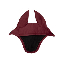 Bonnet anti-mouches en tissu technique stretch avec logo collection Elegance Equestro Bordeaux Bonnet anti-mouches en tissu technique stretch avec logo collection Elegance Equestro Bordeaux