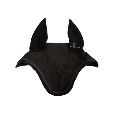Bonnet anti-mouches en tissu technique stretch avec logo collection Elegance Equestro Bonnet anti-mouches en tissu technique stretch avec logo collection Elegance Equestro